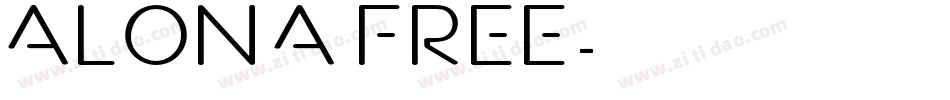 Alona Free字体转换